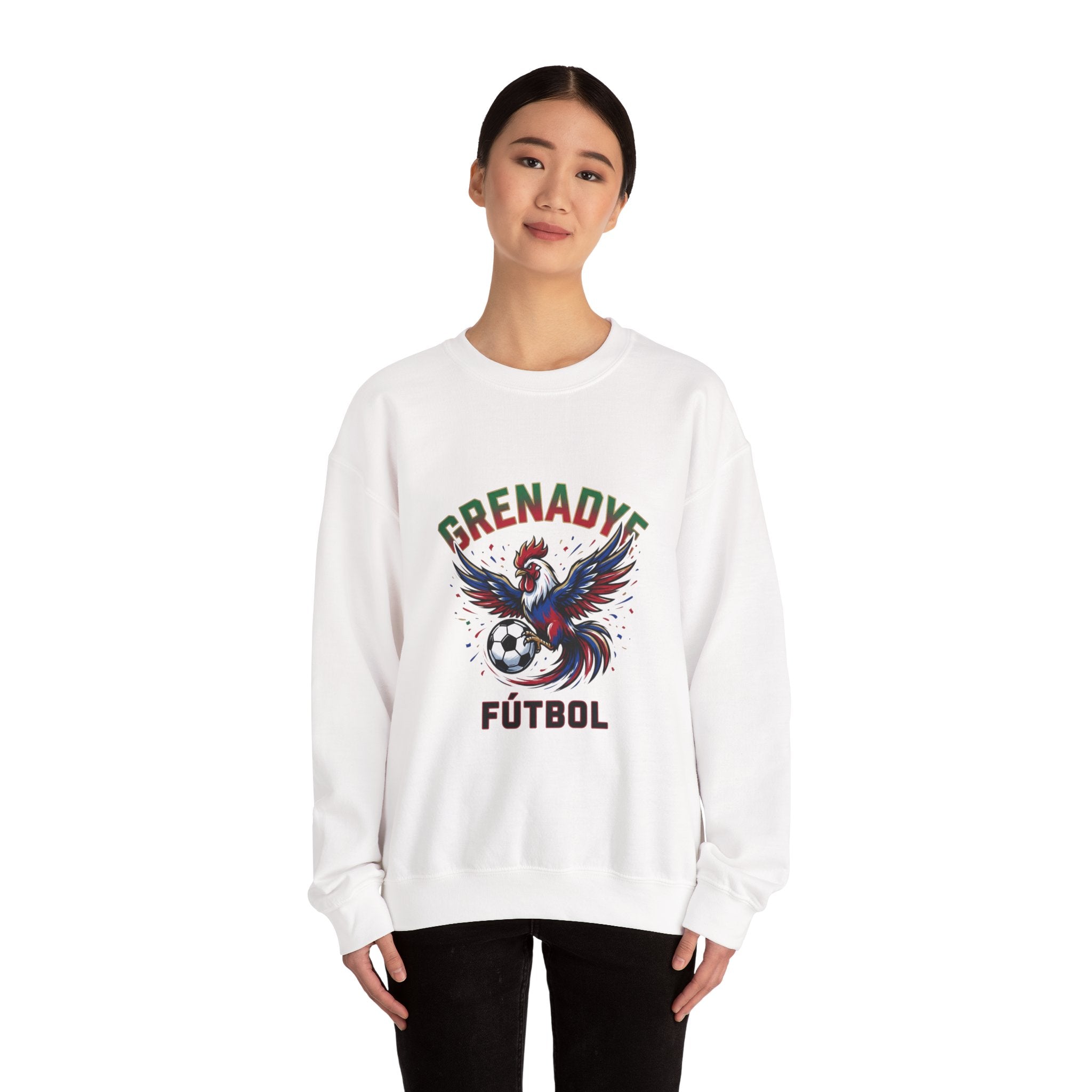 Grenadye Fútbol Rooster Crewneck Sweatshirt, Country Pride, Retro Soccer