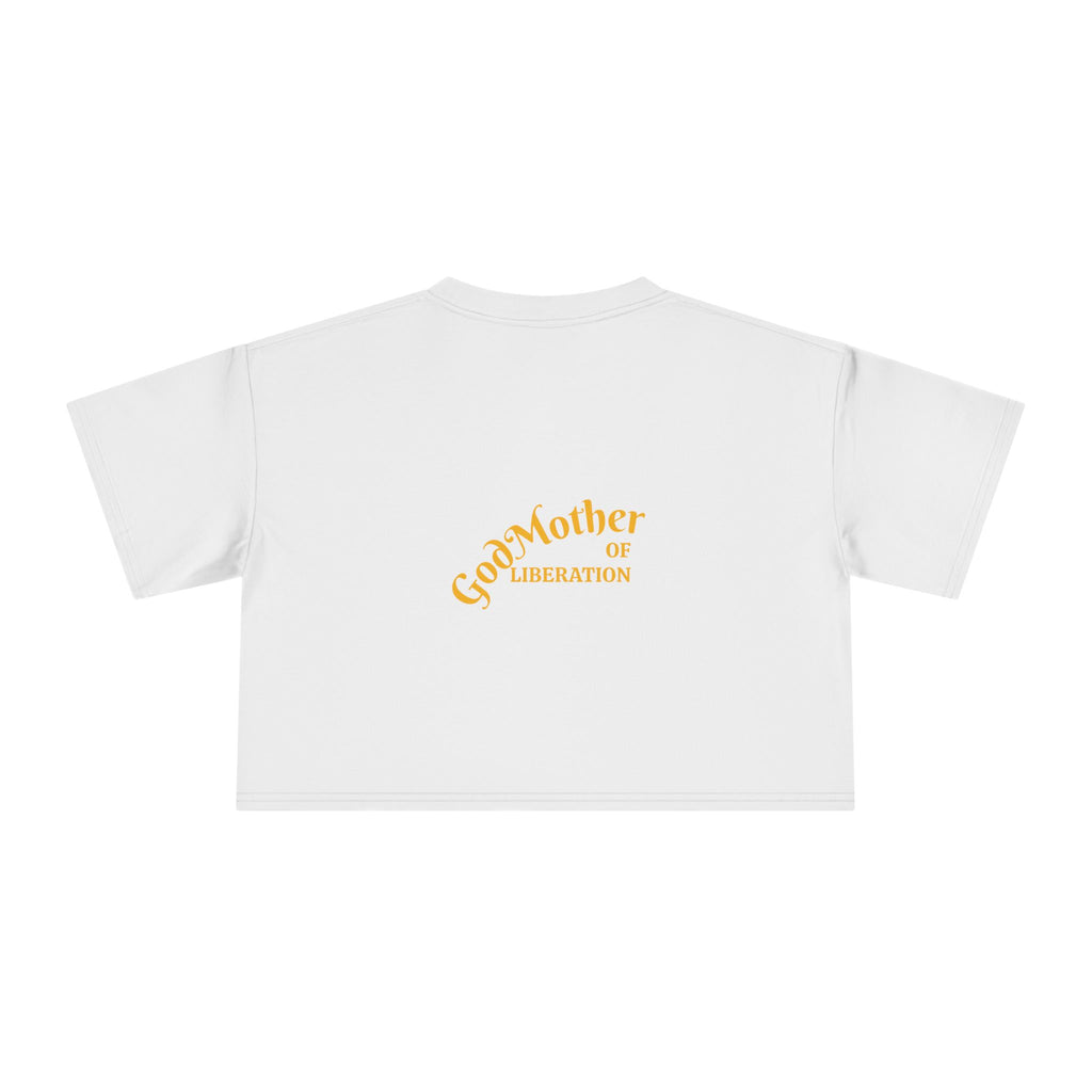 GodMother of Liberation Haitian Flag Women's Crop Tee