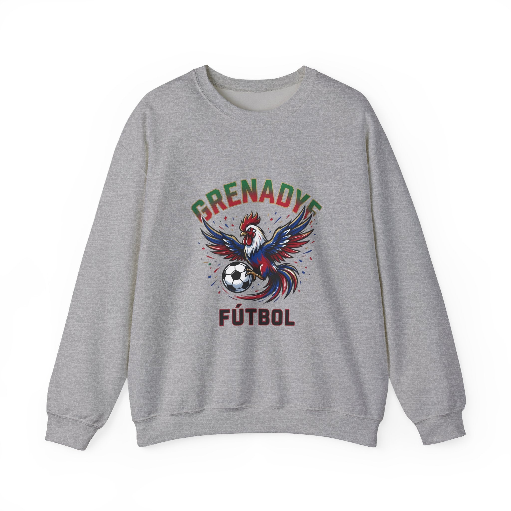 Grenadye Fútbol Rooster Crewneck Sweatshirt, Country Pride, Retro Soccer