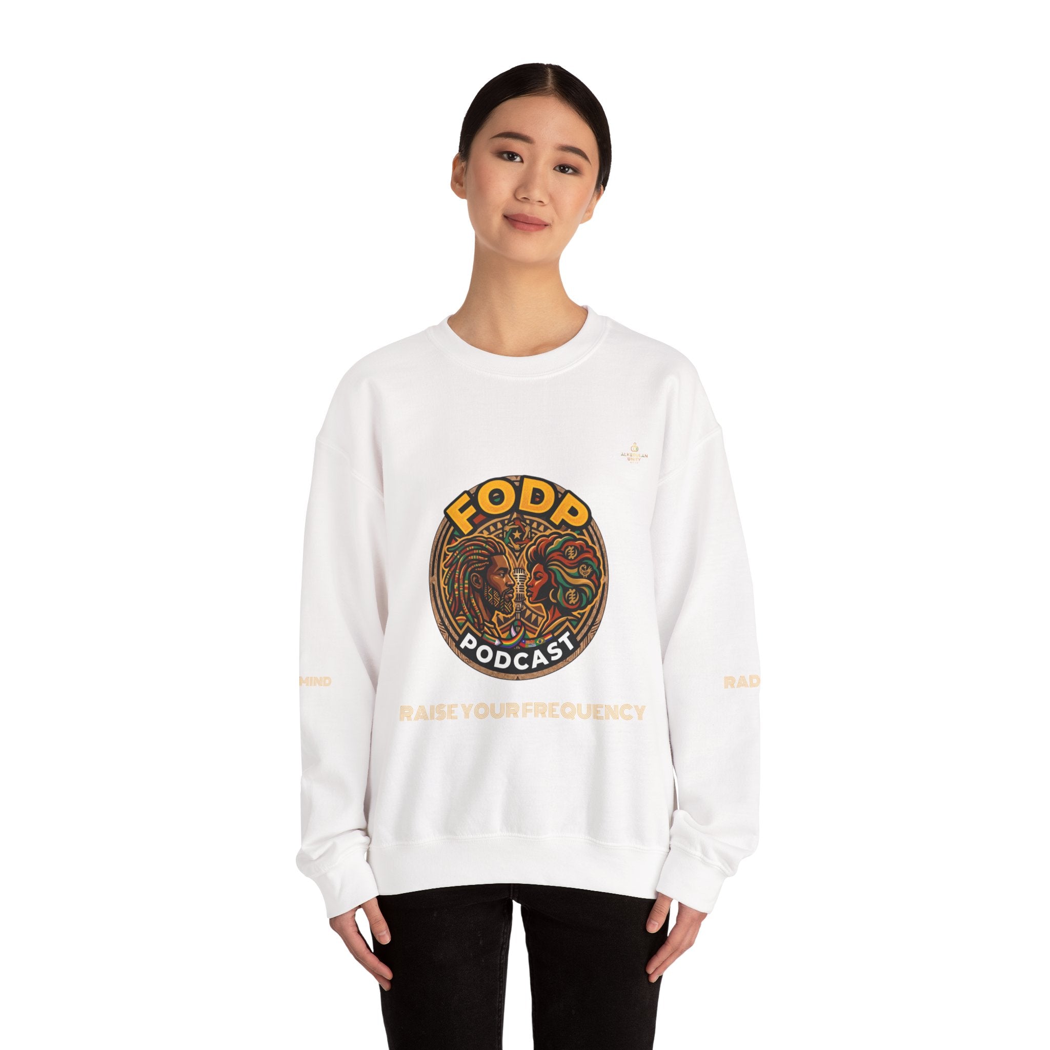 FODD Podcast "Raise Your Frequency" Graphic Crewneck Sweatshirt