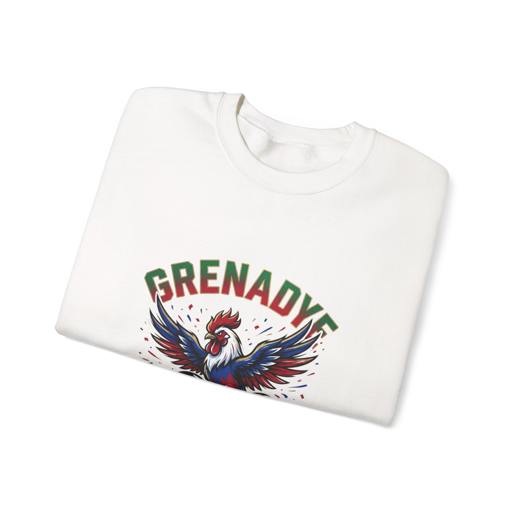 Grenadye Fútbol Rooster Crewneck Sweatshirt, Country Pride, Retro Soccer