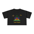 GodMother of Liberation Haitian Flag Women's Crop Tee