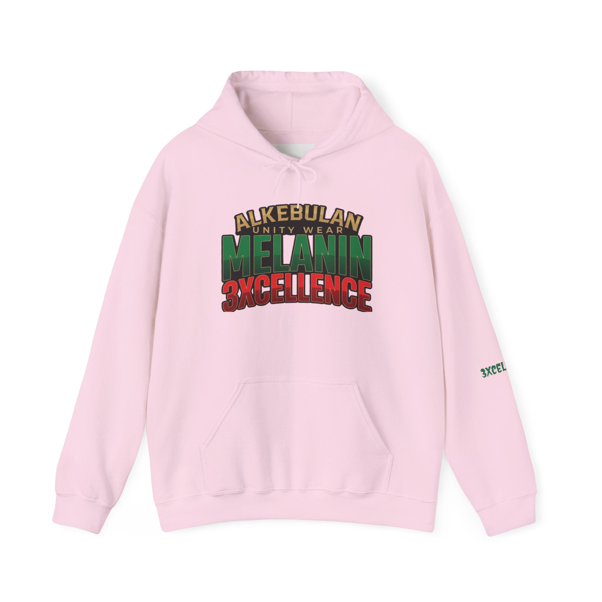 Melanin Excellence Graphic Pullover Hoodie. Unisex Heavy Blend™ Hooded Sweatshirt