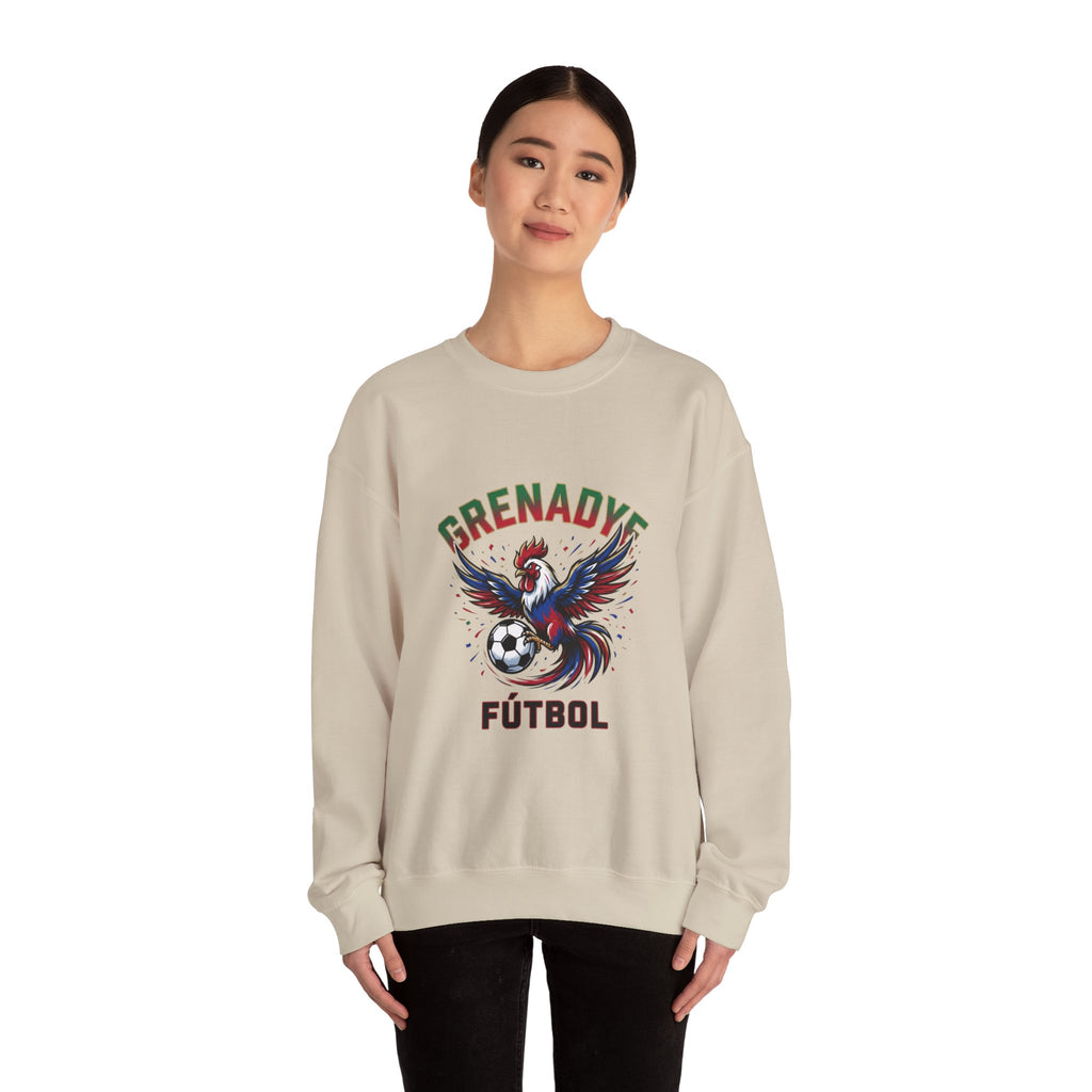 Grenadye Fútbol Rooster Crewneck Sweatshirt, Country Pride, Retro Soccer