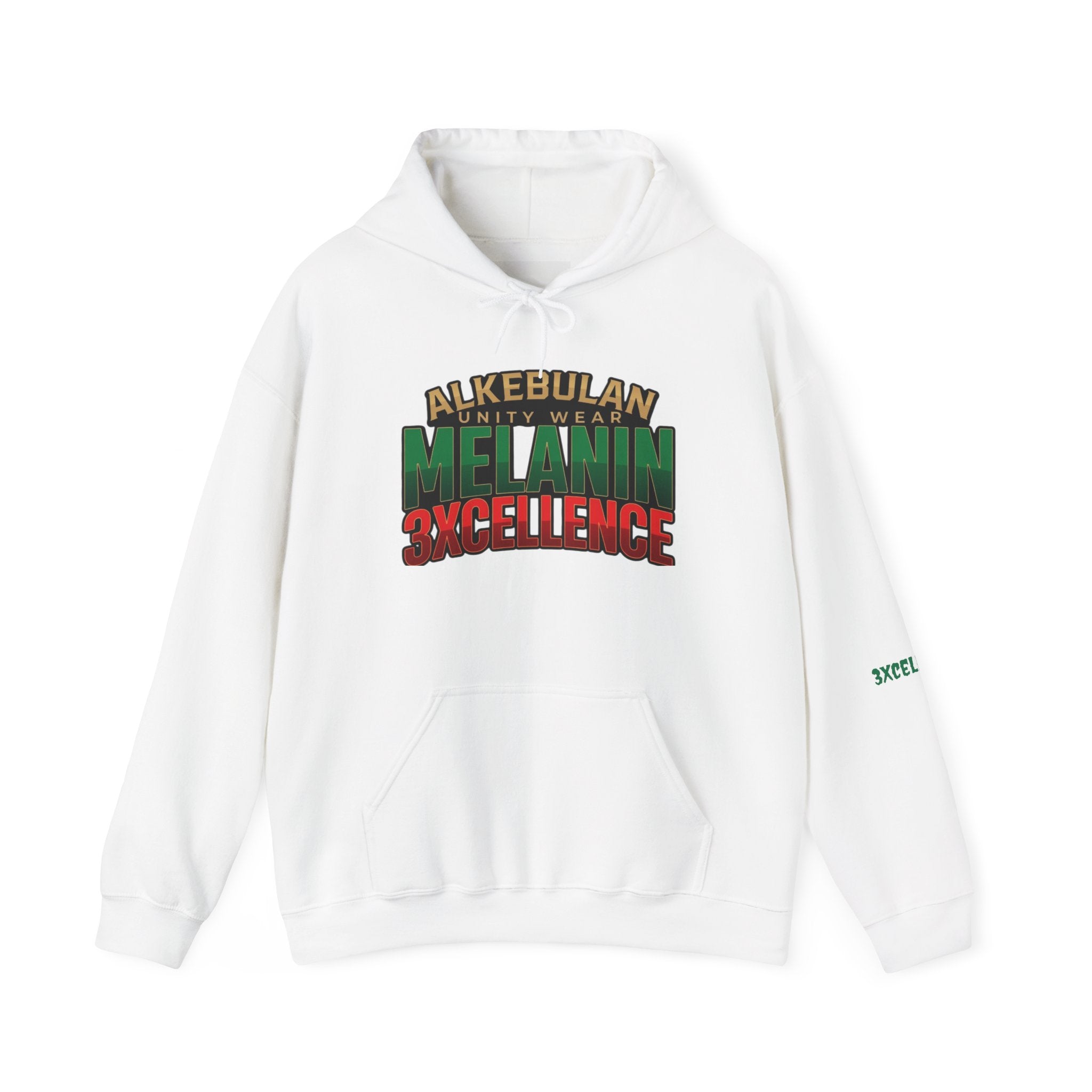 Melanin Excellence Graphic Pullover Hoodie. Unisex Heavy Blend™ Hooded Sweatshirt