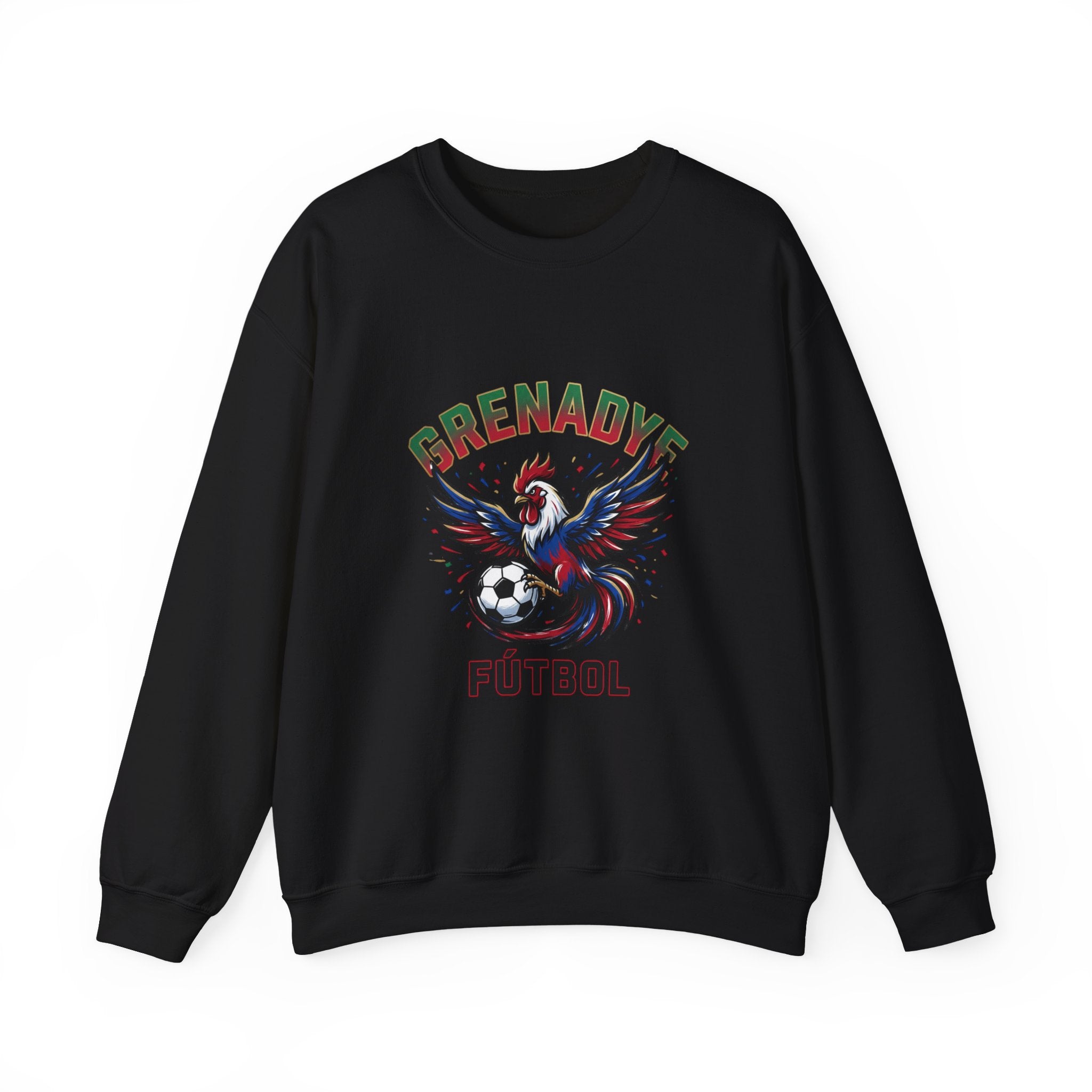 Grenadye Fútbol Rooster Crewneck Sweatshirt, Country Pride, Retro Soccer