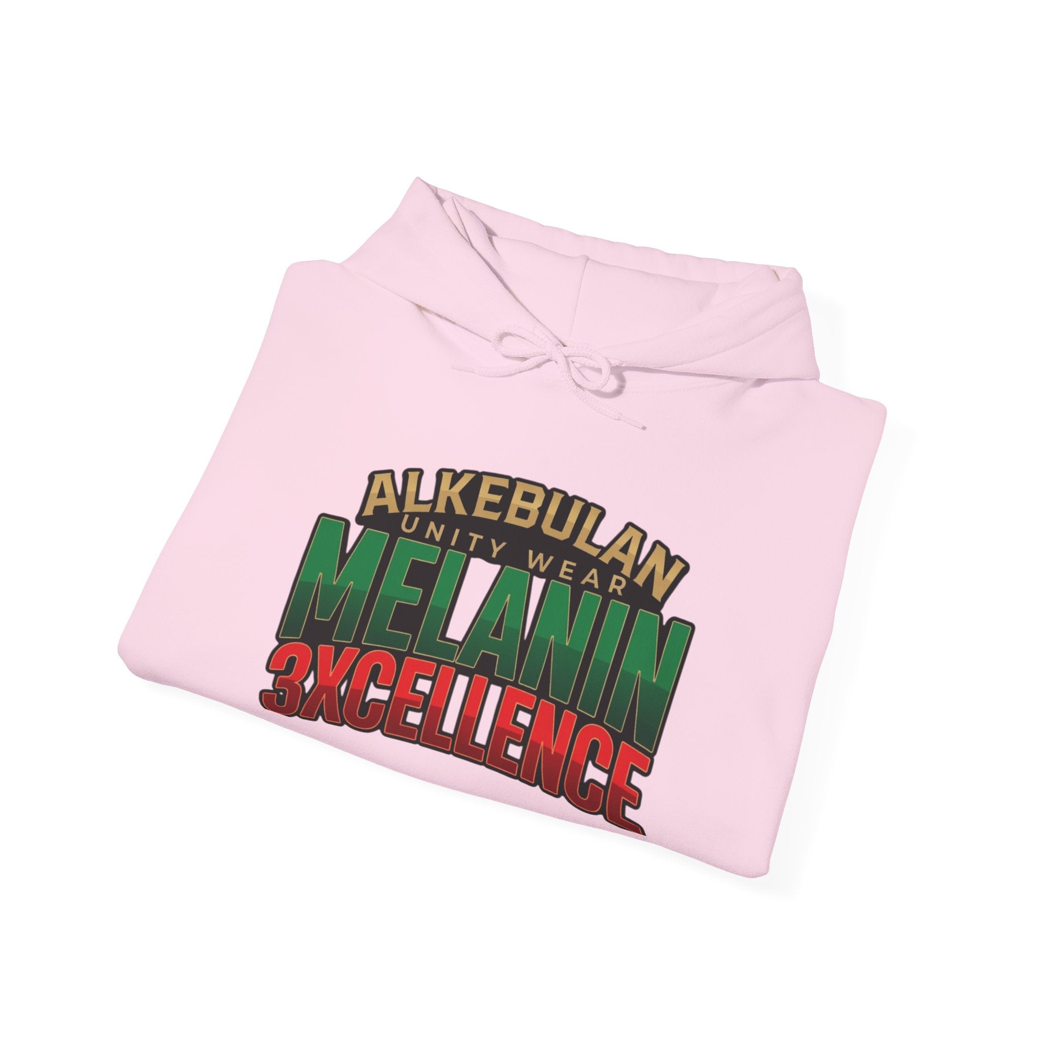 Melanin Excellence Graphic Pullover Hoodie. Unisex Heavy Blend™ Hooded Sweatshirt