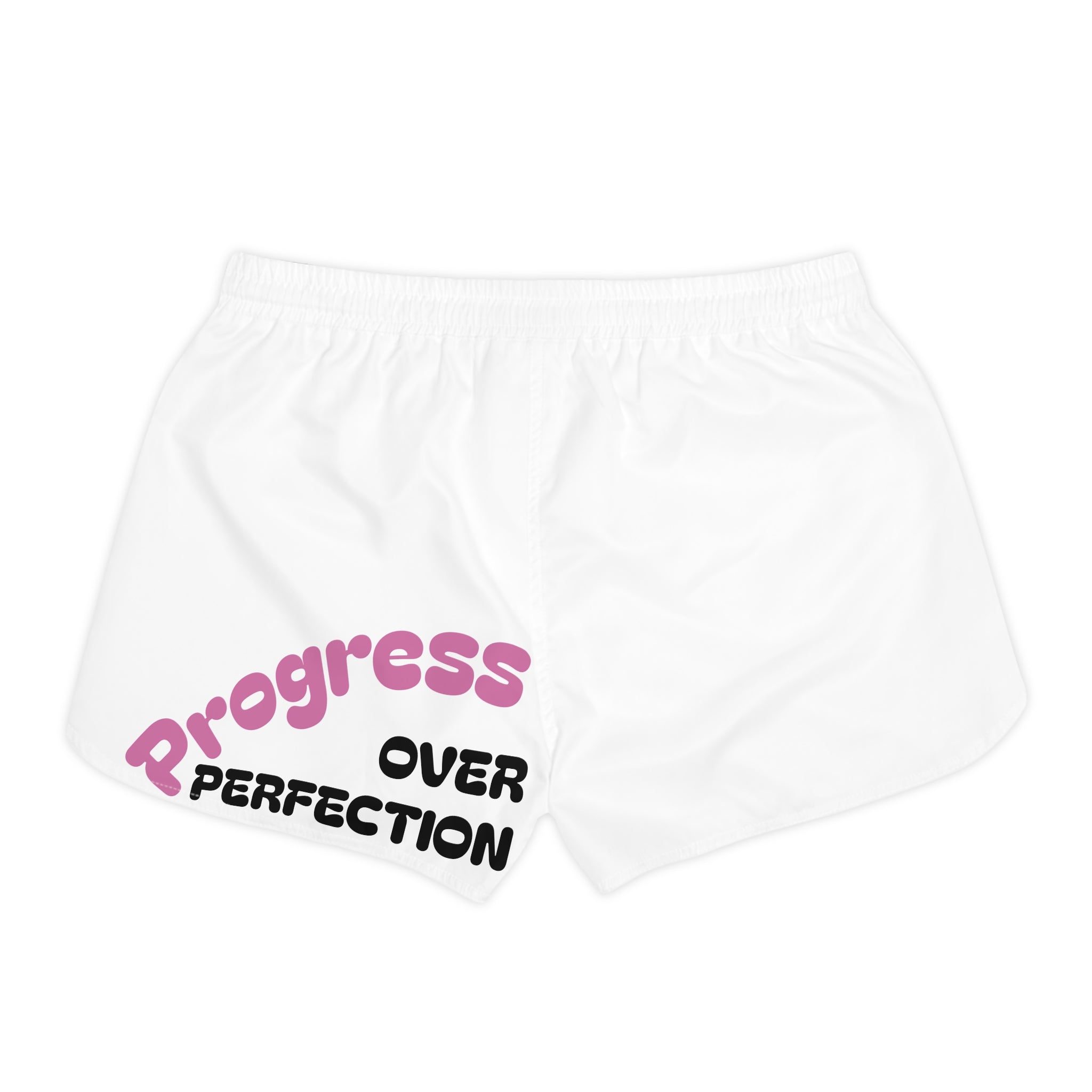 Alkebulan Unity Wear "Melanin Excellence" White Athletic Shorts Women's Casual Shorts (AOP)
