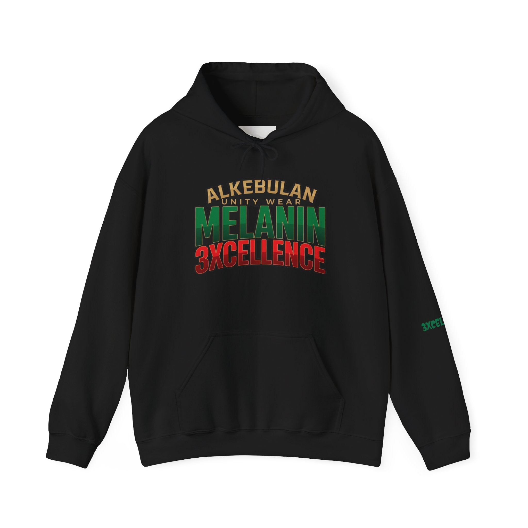 Melanin Excellence Graphic Pullover Hoodie. Unisex Heavy Blend™ Hooded Sweatshirt