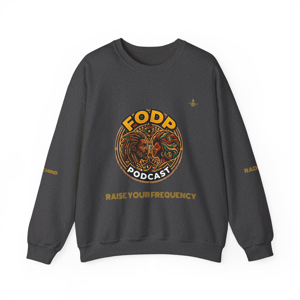 FODD Podcast "Raise Your Frequency" Graphic Crewneck Sweatshirt