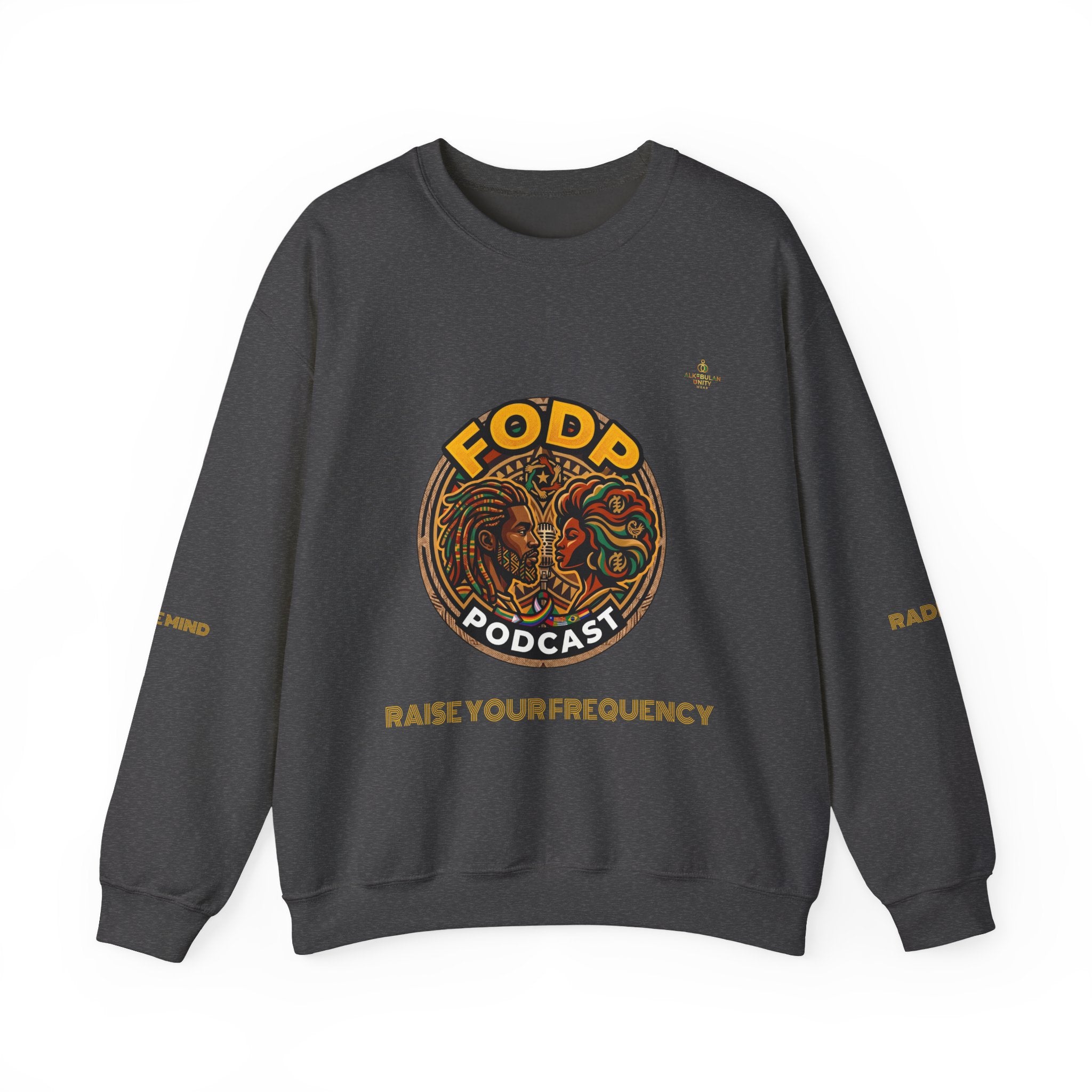 FODD Podcast "Raise Your Frequency" Graphic Crewneck Sweatshirt
