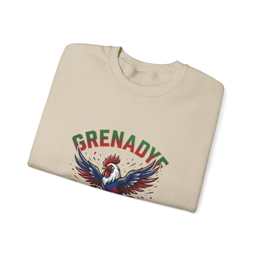 Grenadye Fútbol Rooster Crewneck Sweatshirt, Country Pride, Retro Soccer