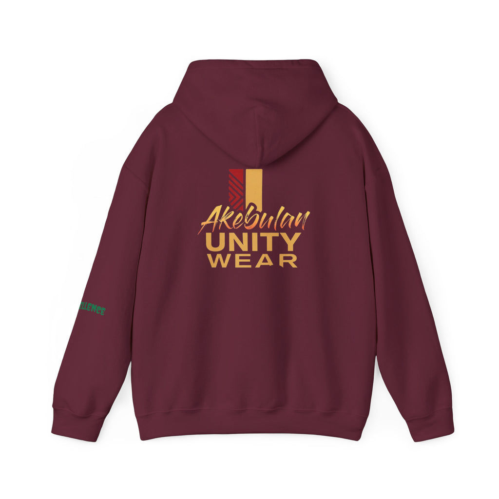 Melanin Excellence Graphic Pullover Hoodie. Unisex Heavy Blend™ Hooded Sweatshirt