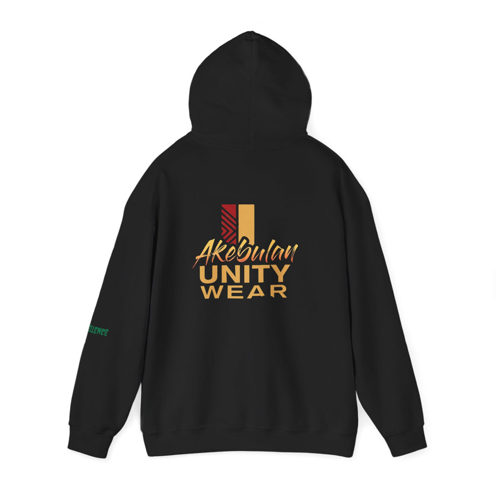 Melanin Excellence Graphic Pullover Hoodie. Unisex Heavy Blend™ Hooded Sweatshirt