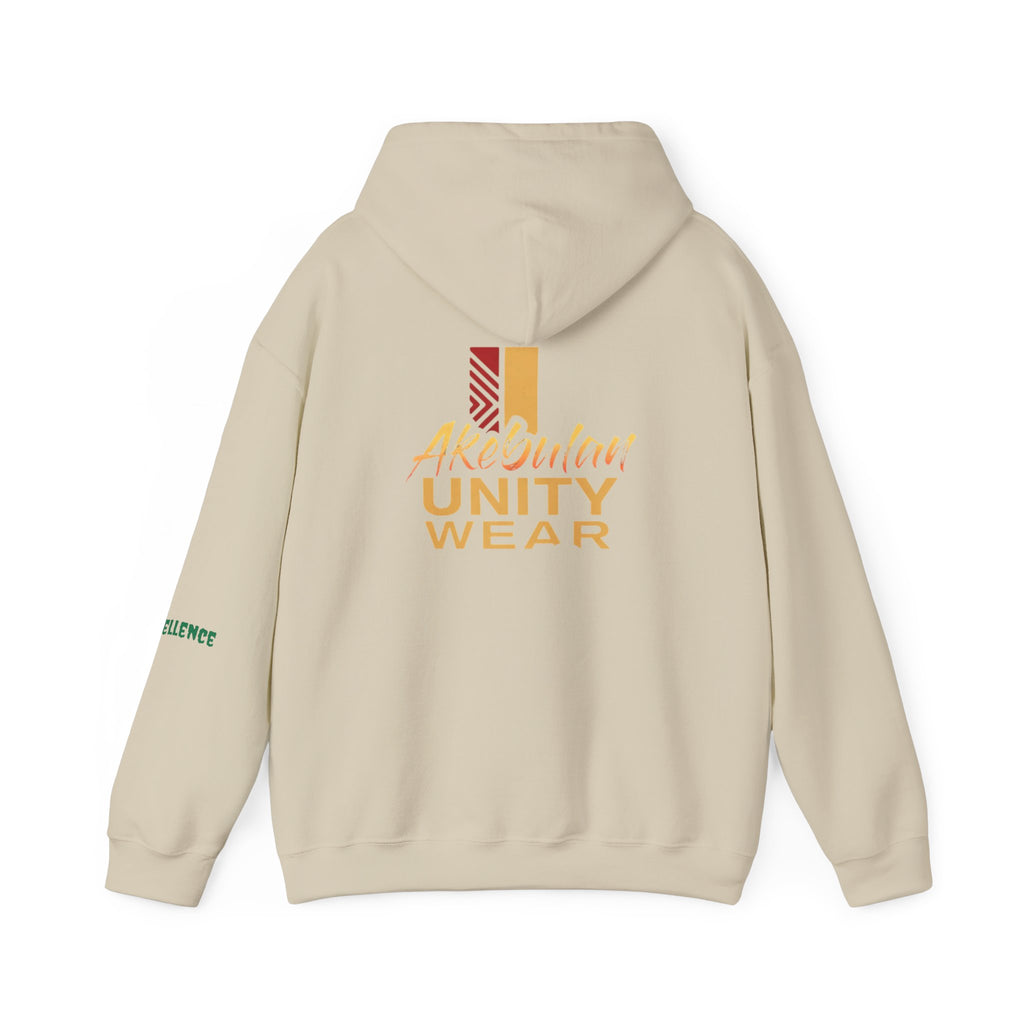 Melanin Excellence Graphic Pullover Hoodie. Unisex Heavy Blend™ Hooded Sweatshirt