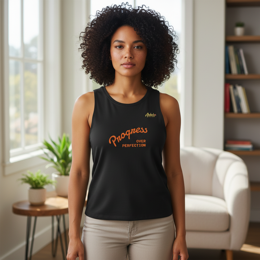 Progress Over Perfection Tank Top — "Friend of the Ancestors" Graphic Tank