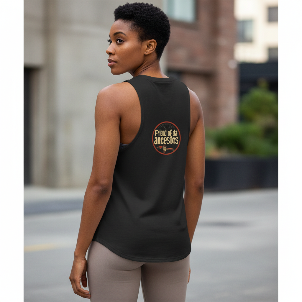 Progress Over Perfection Tank Top — "Friend of the Ancestors" Graphic Tank
