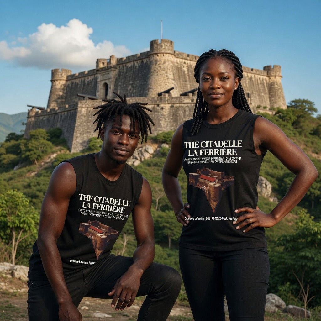The Citadelle La Ferrière Unisex Tank Top – Haitian Heritage Collection