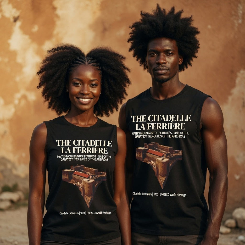 The Citadelle La Ferrière Unisex Tank Top – Haitian Heritage Collection
