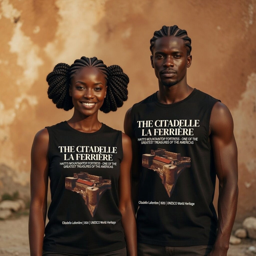 The Citadelle La Ferrière Unisex Tank Top – Haitian Heritage Collection