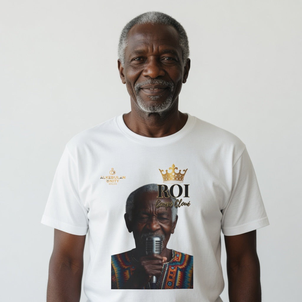 Roi Coupé Cloué Tribute T-Shirt – Haitian Compas Legend