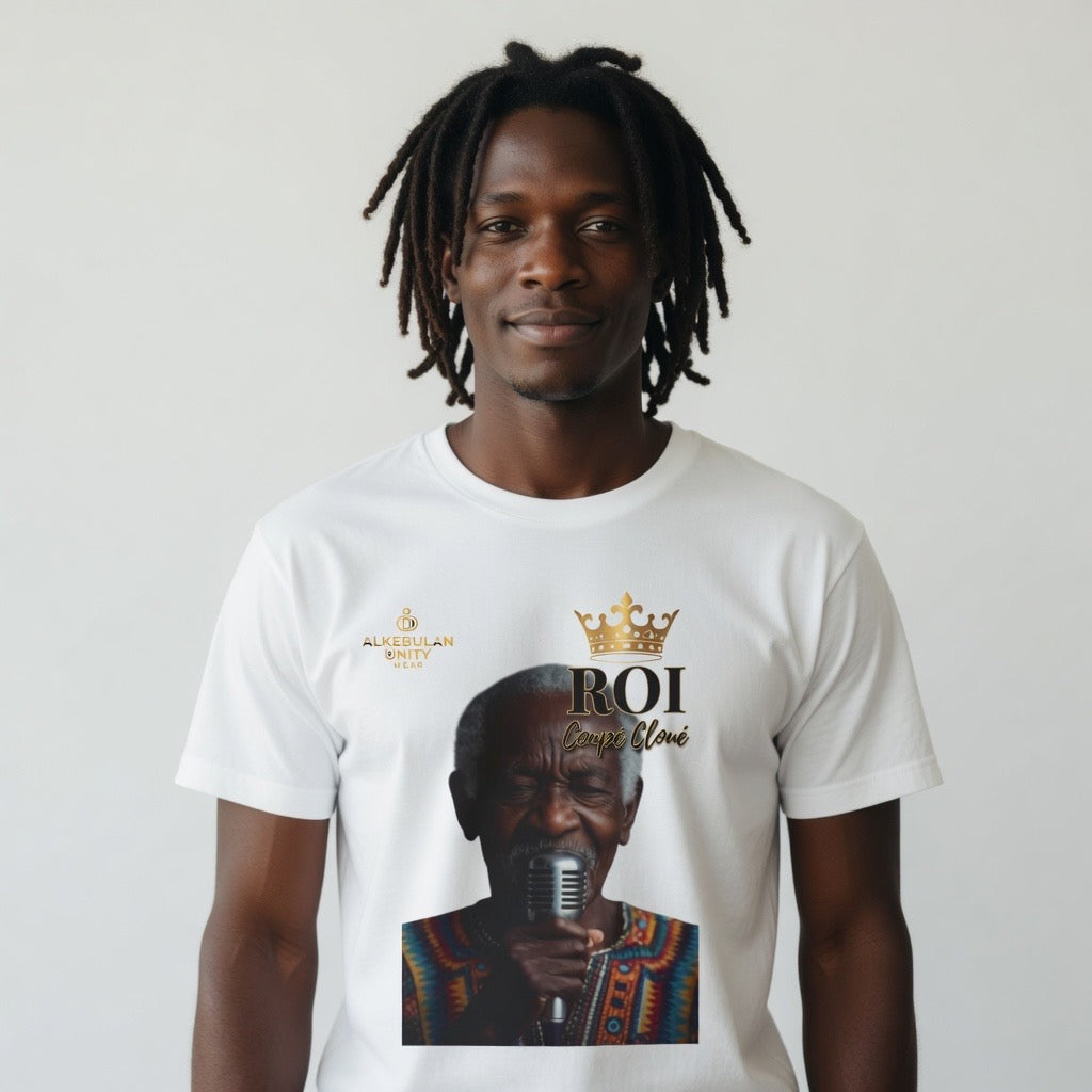 Roi Coupé Cloué Tribute T-Shirt – Haitian Compas Legend