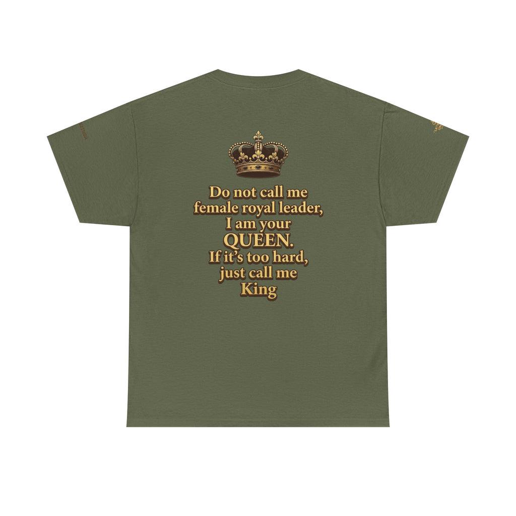 Queen Nzinga of Ndongo T-Shirt – African Warrior Queen Resistance Tee | Alkebulan Unity Wear Unisex Heavy Cotton Tee