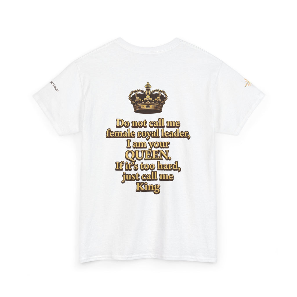 Queen Nzinga of Ndongo T-Shirt – African Warrior Queen Resistance Tee | Alkebulan Unity Wear Unisex Heavy Cotton Tee