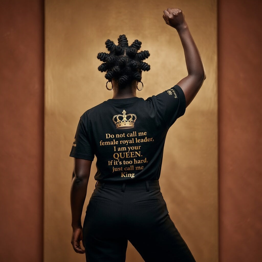 Queen Nzinga of Ndongo T-Shirt – African Warrior Queen Resistance Tee | Alkebulan Unity Wear Unisex Heavy Cotton Tee