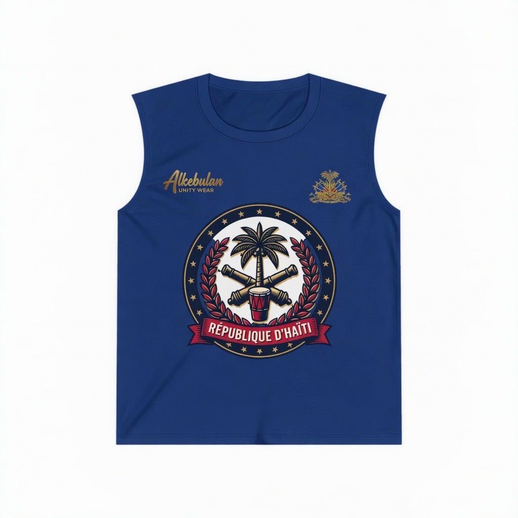 Godfather of Liberation Muscle Tank — Vintage Emblem Patriotic Tee