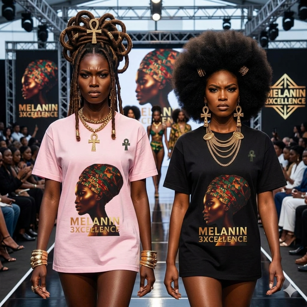 Melanin 3XcellenceUnisex Garment-Dyed T-shirt