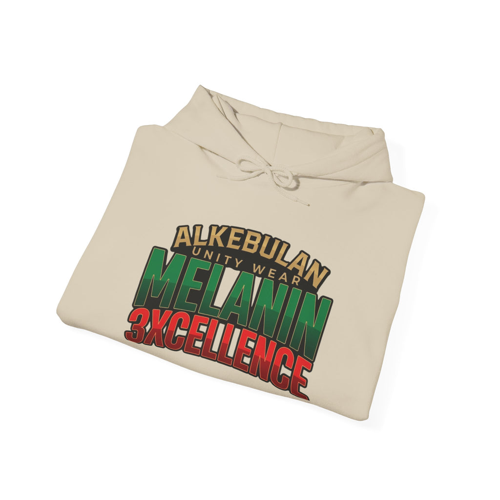 Melanin Excellence Graphic Pullover Hoodie. Unisex Heavy Blend™ Hooded Sweatshirt