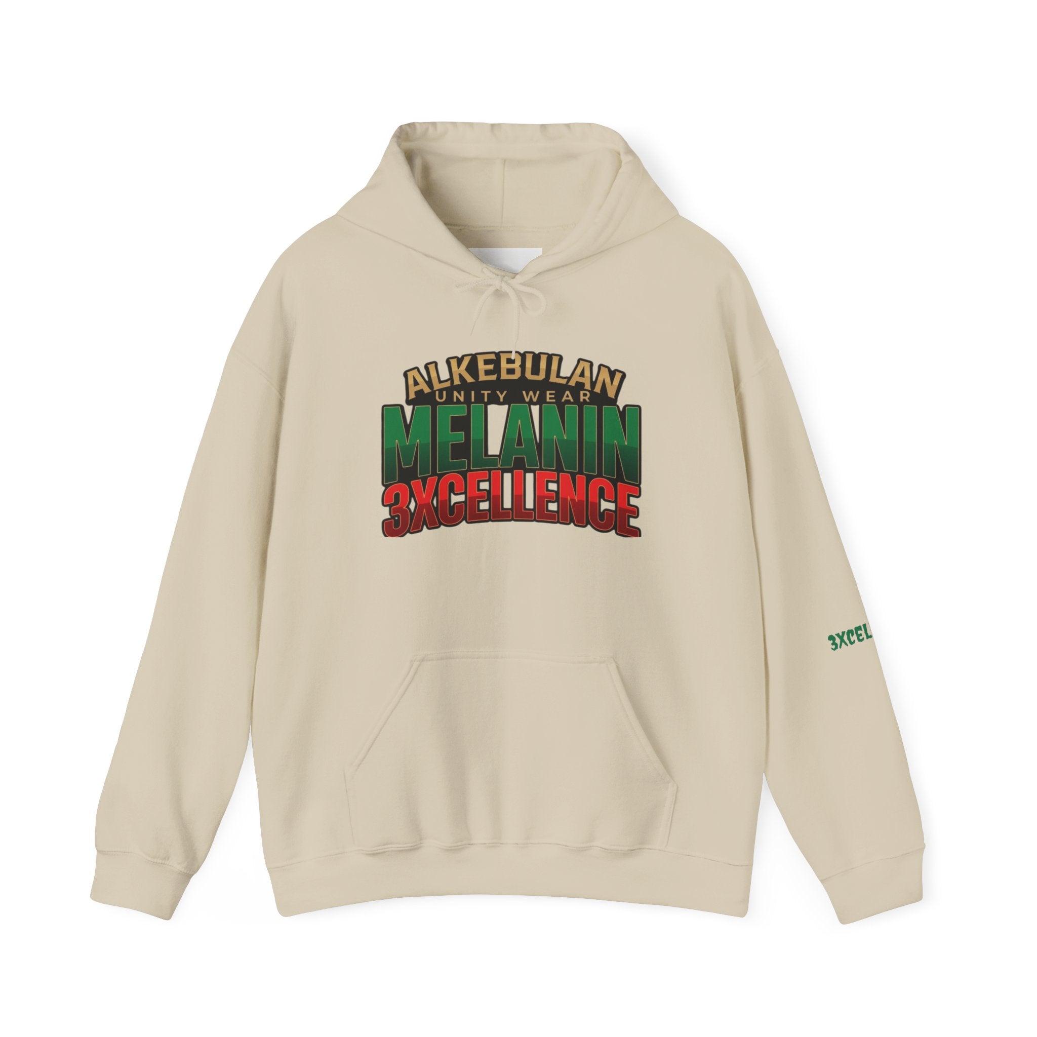 Melanin Excellence Graphic Pullover Hoodie. Unisex Heavy Blend™ Hooded Sweatshirt