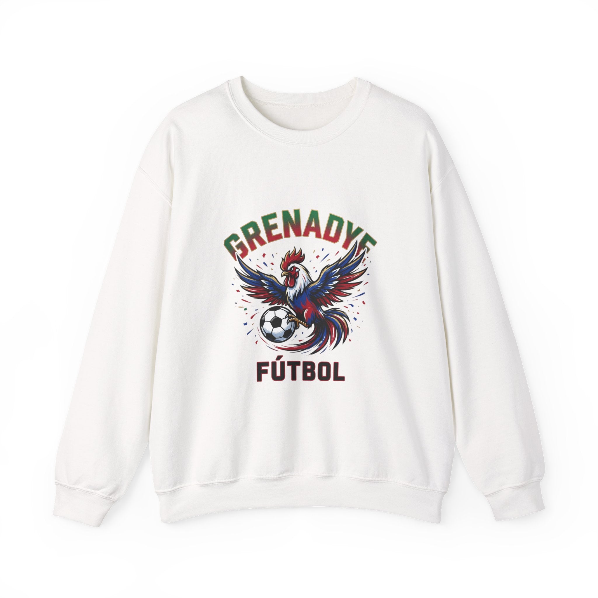 Grenadye Fútbol Rooster Crewneck Sweatshirt, Country Pride, Retro Soccer
