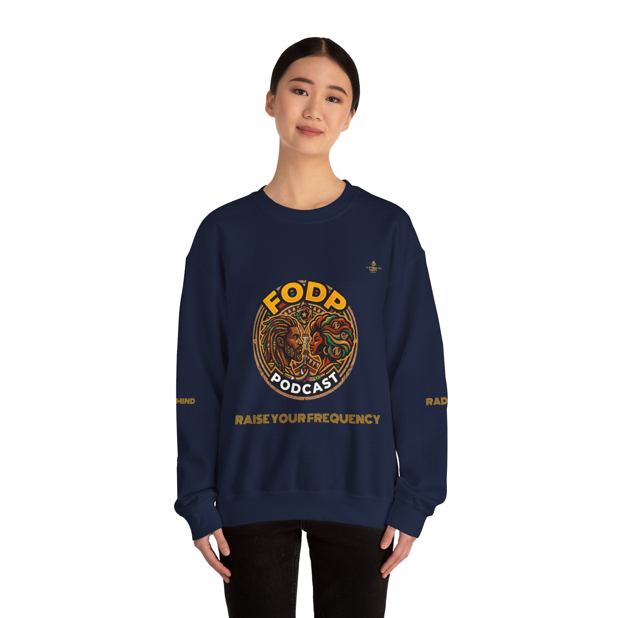 FODD Podcast "Raise Your Frequency" Graphic Crewneck Sweatshirt