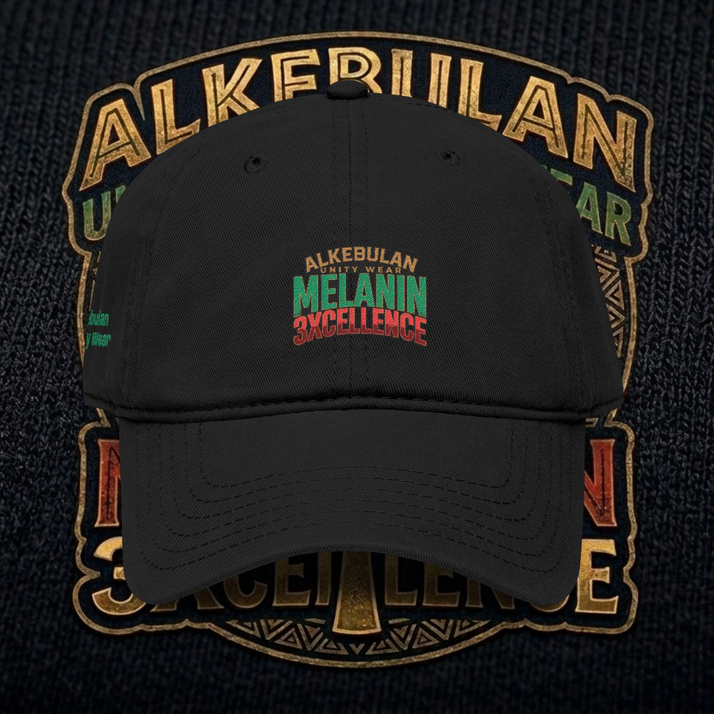 Melanin Excellence Embroidered Garment Washed Baseball Cap