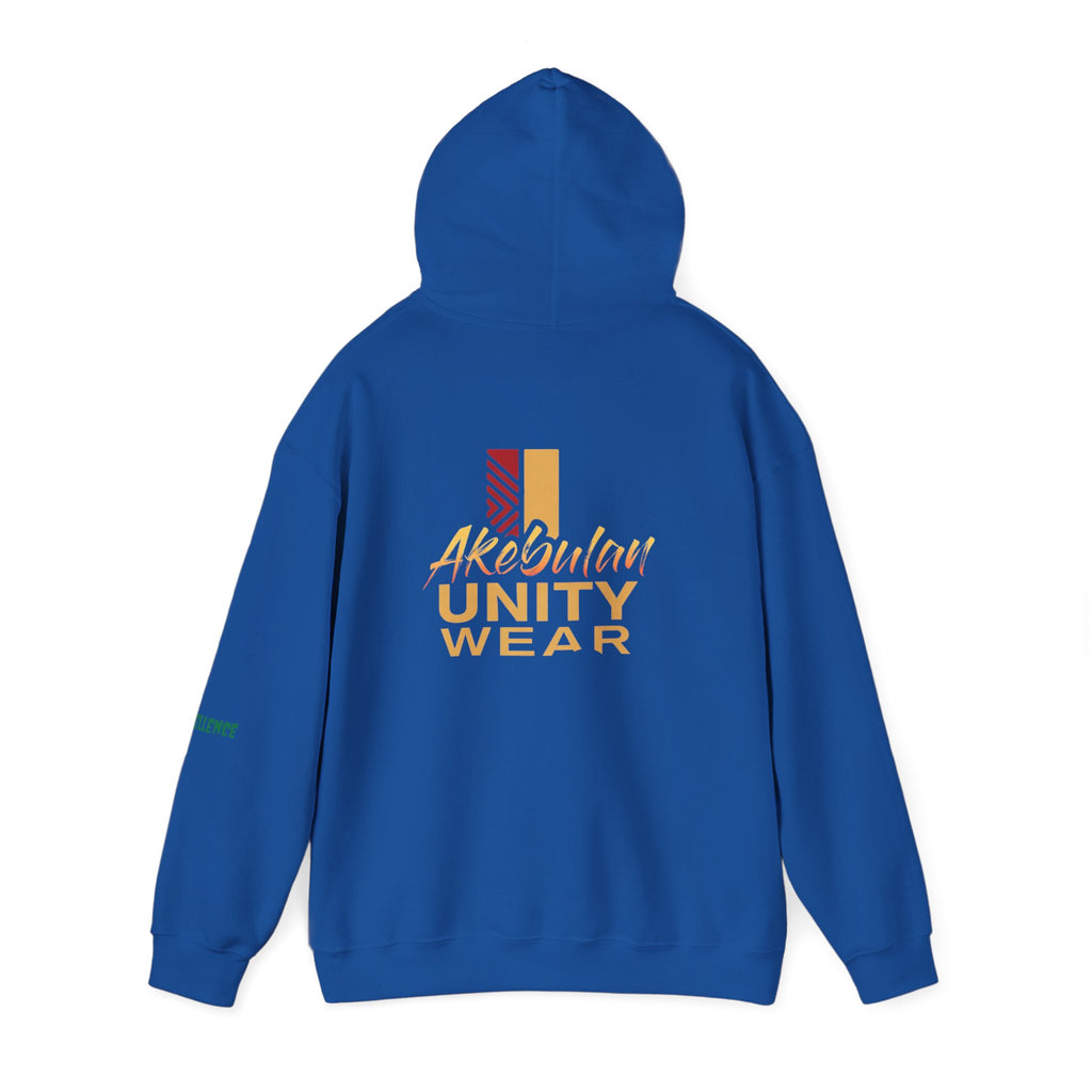 Melanin Excellence Graphic Pullover Hoodie. Unisex Heavy Blend™ Hooded Sweatshirt