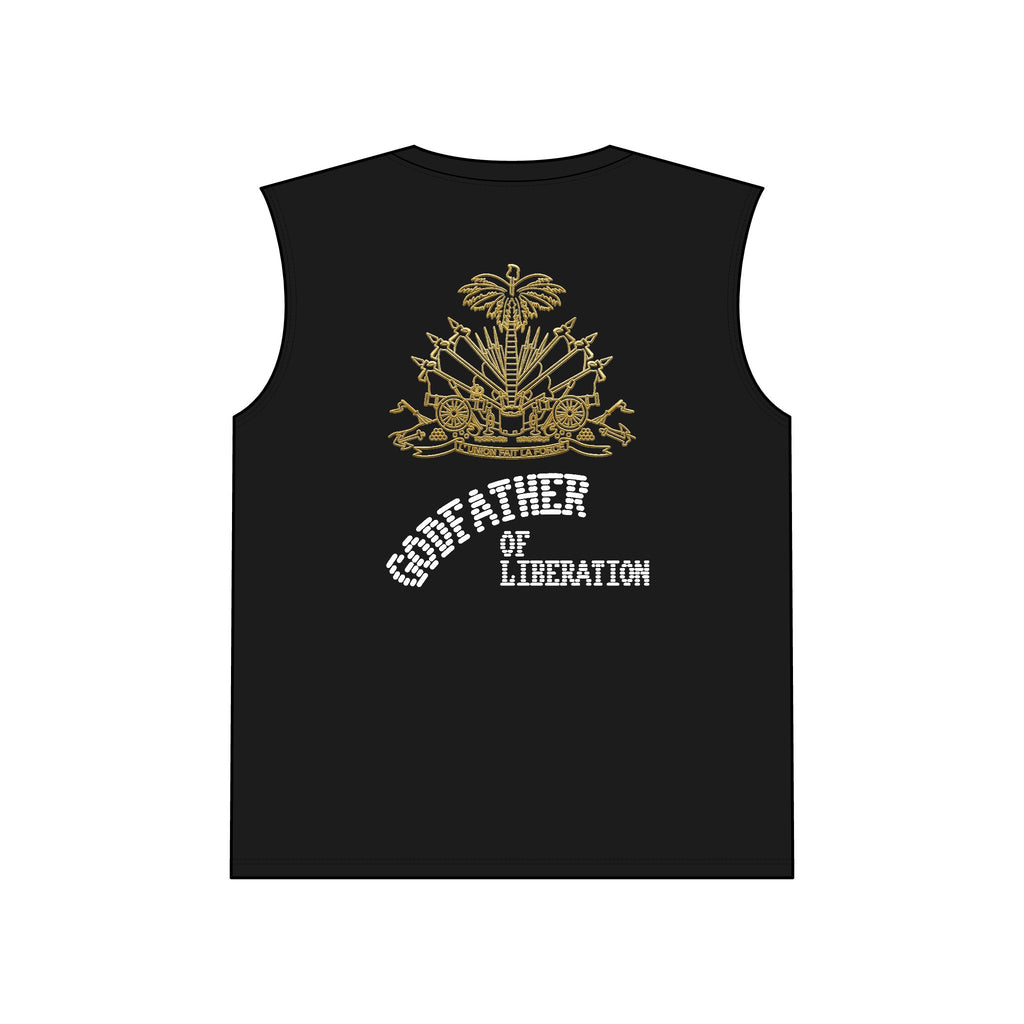 Godfather of Liberation Muscle Tank — Vintage Emblem Patriotic Tee