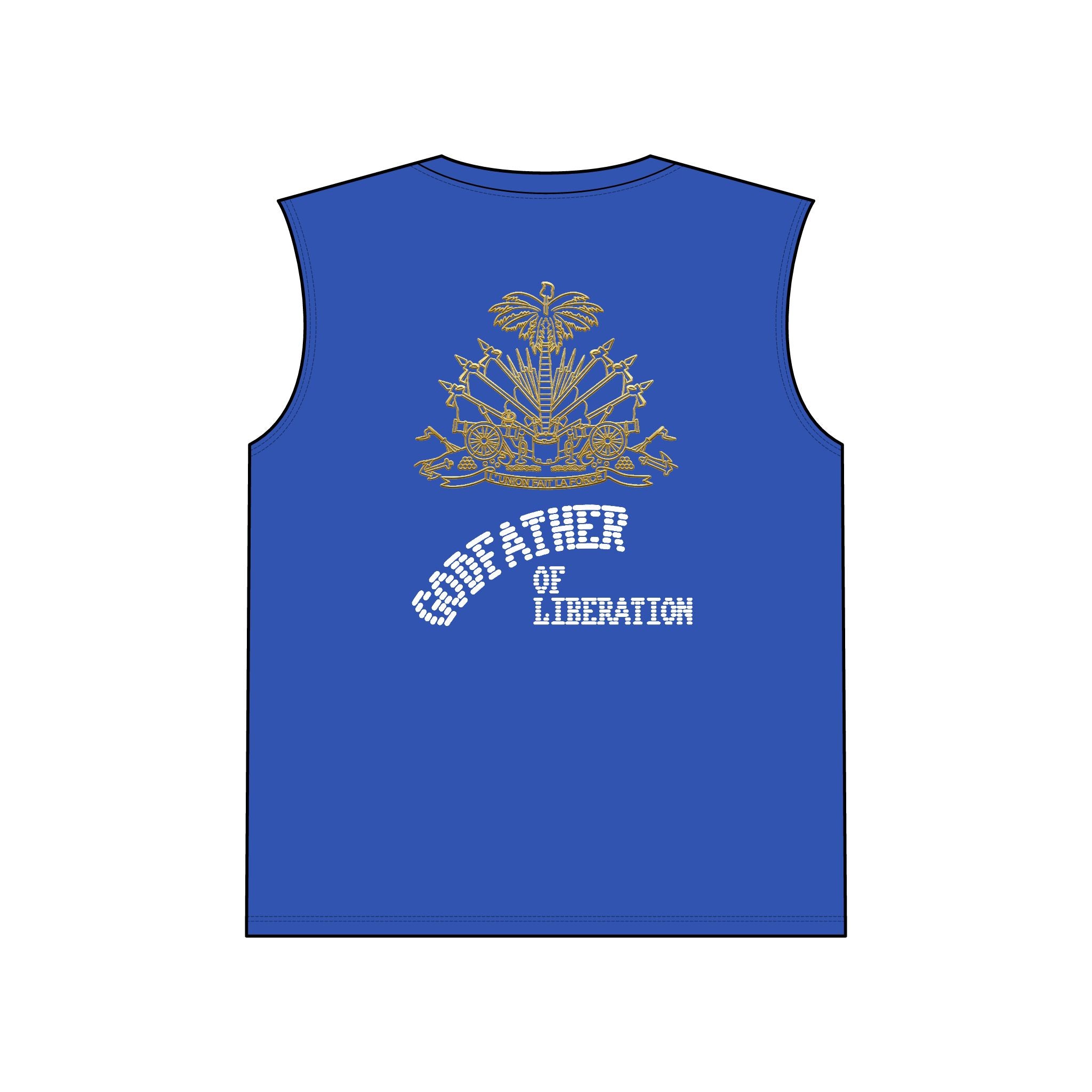 Godfather of Liberation Muscle Tank — Vintage Emblem Patriotic Tee
