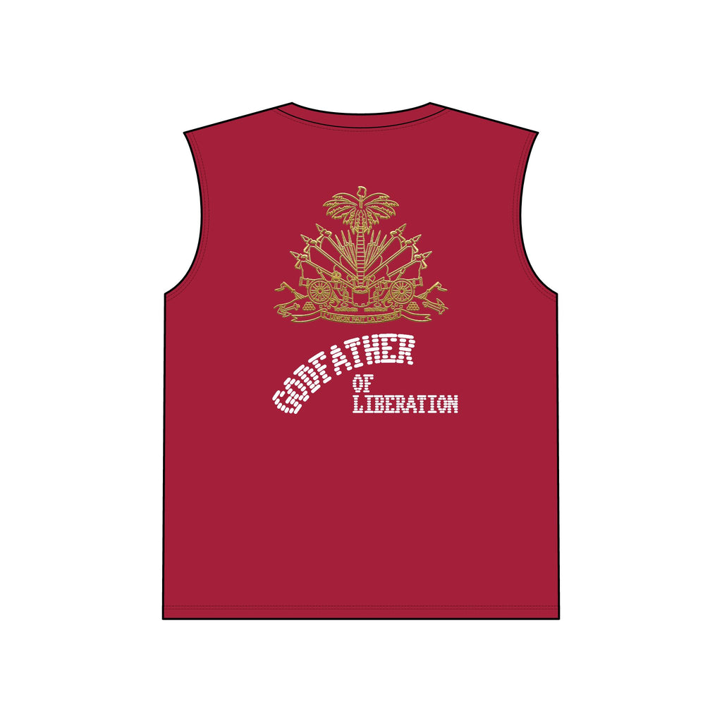Godfather of Liberation Muscle Tank — Vintage Emblem Patriotic Tee