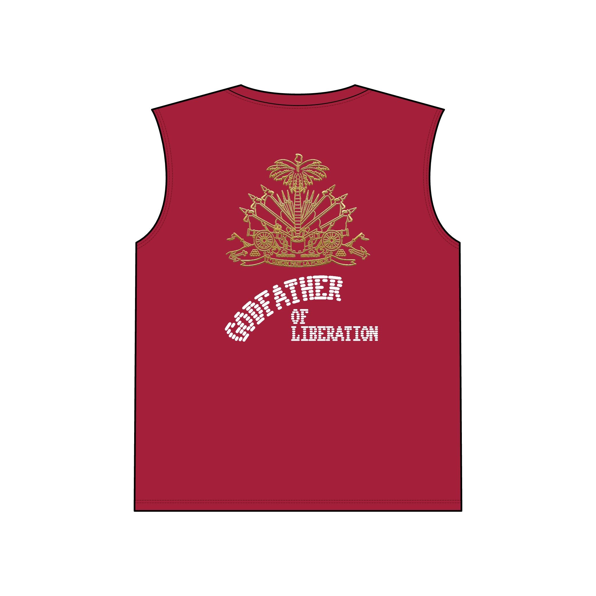 Godfather of Liberation Muscle Tank — Vintage Emblem Patriotic Tee