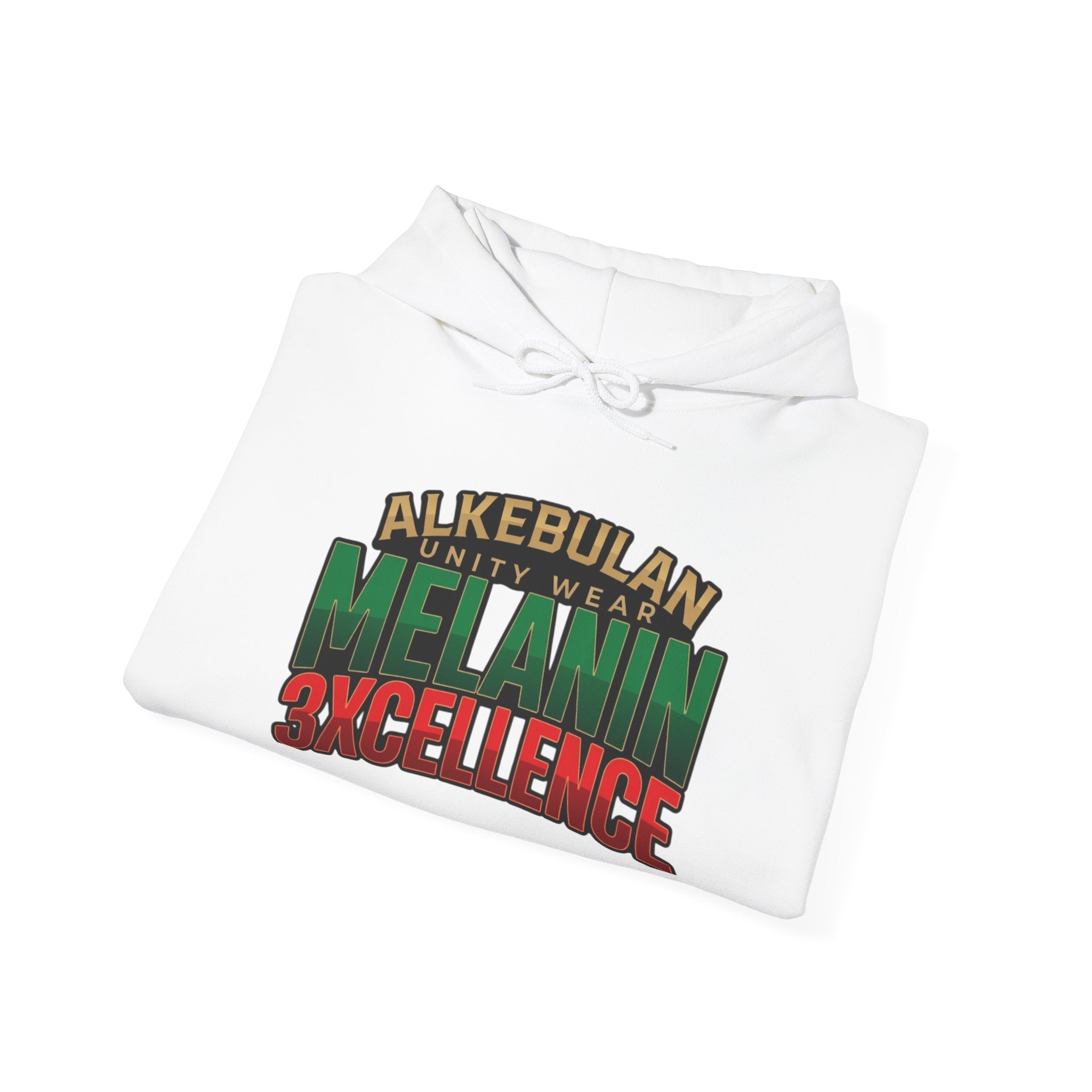 Melanin Excellence Graphic Pullover Hoodie. Unisex Heavy Blend™ Hooded Sweatshirt
