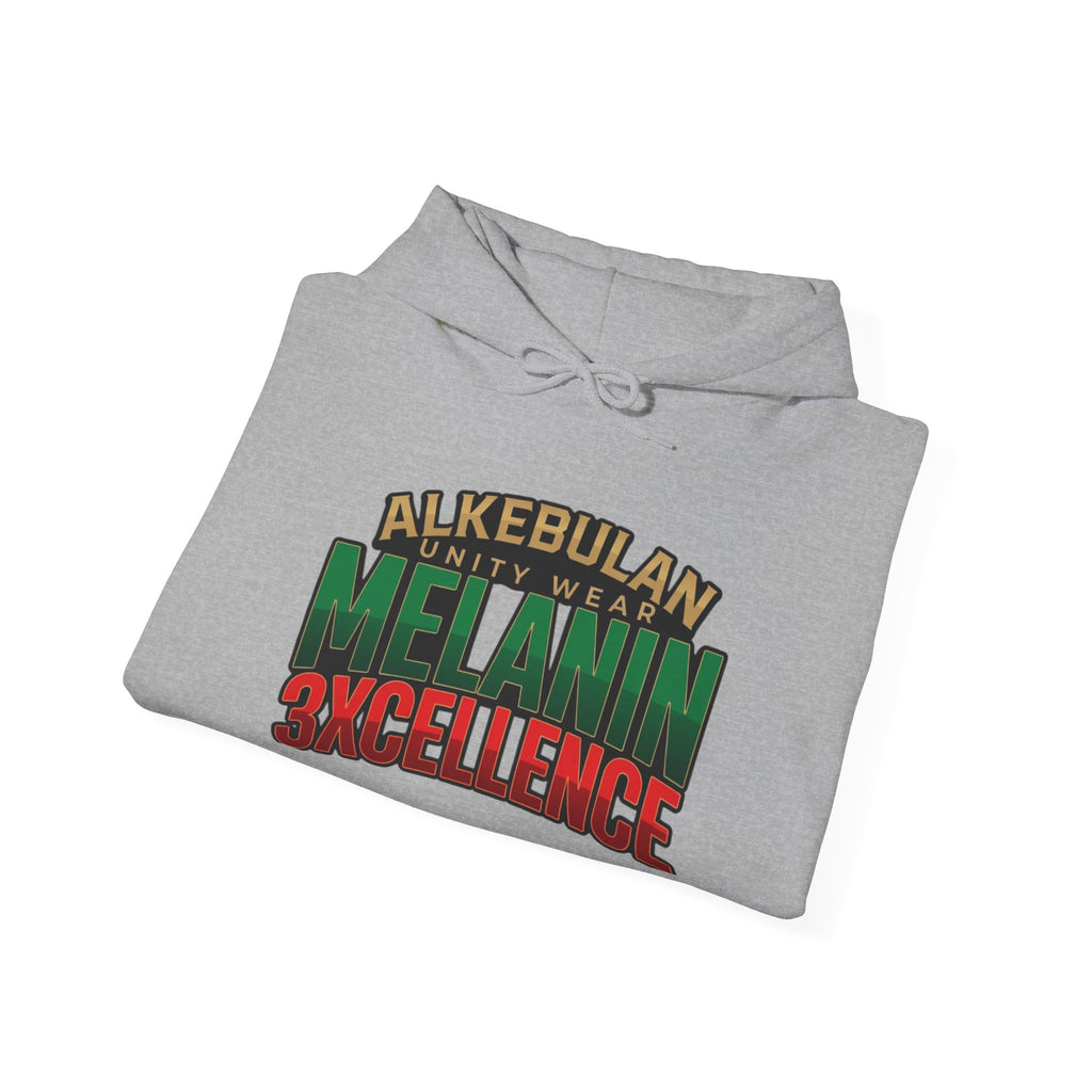 Melanin Excellence Graphic Pullover Hoodie. Unisex Heavy Blend™ Hooded Sweatshirt