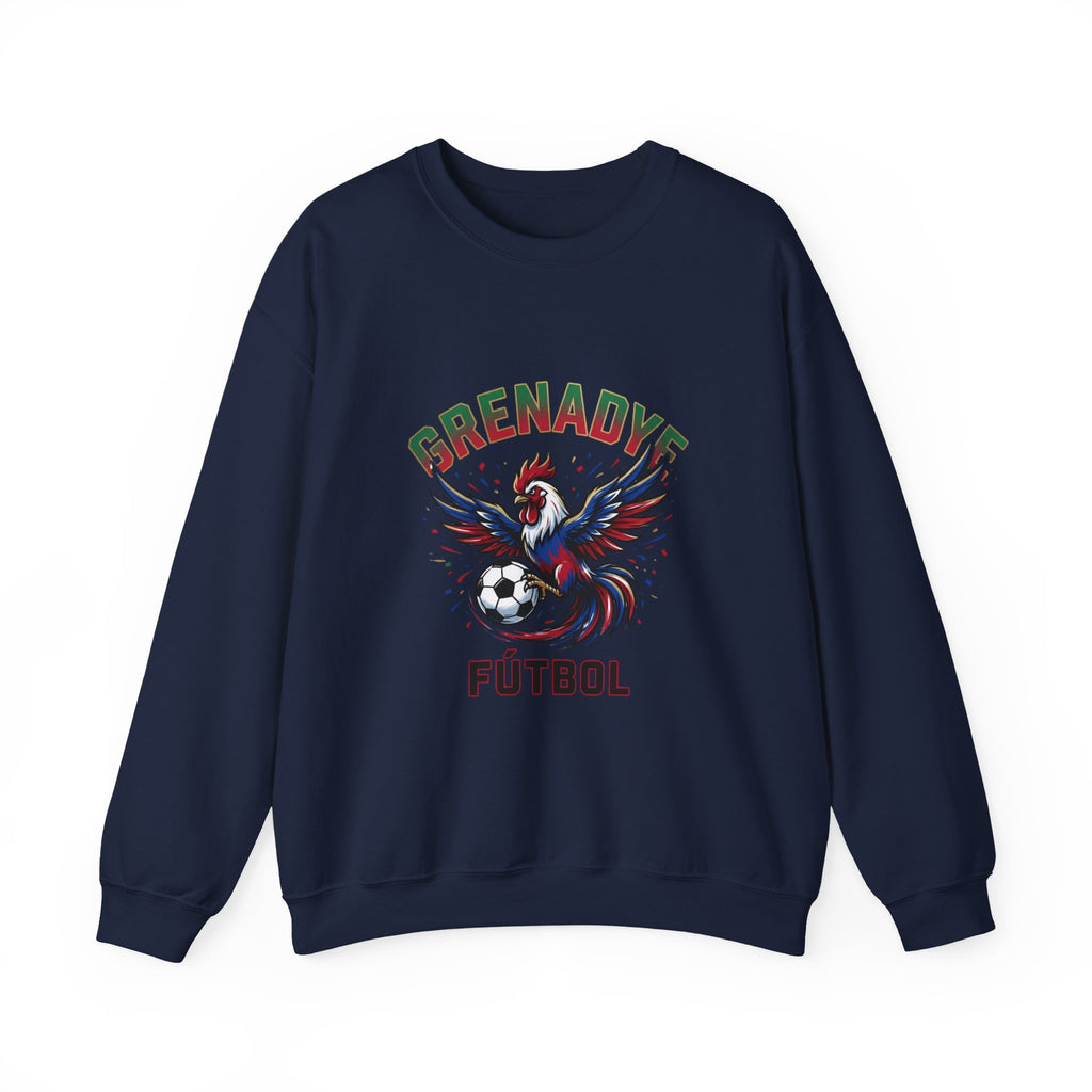 Grenadye Fútbol Rooster Crewneck Sweatshirt, Country Pride, Retro Soccer