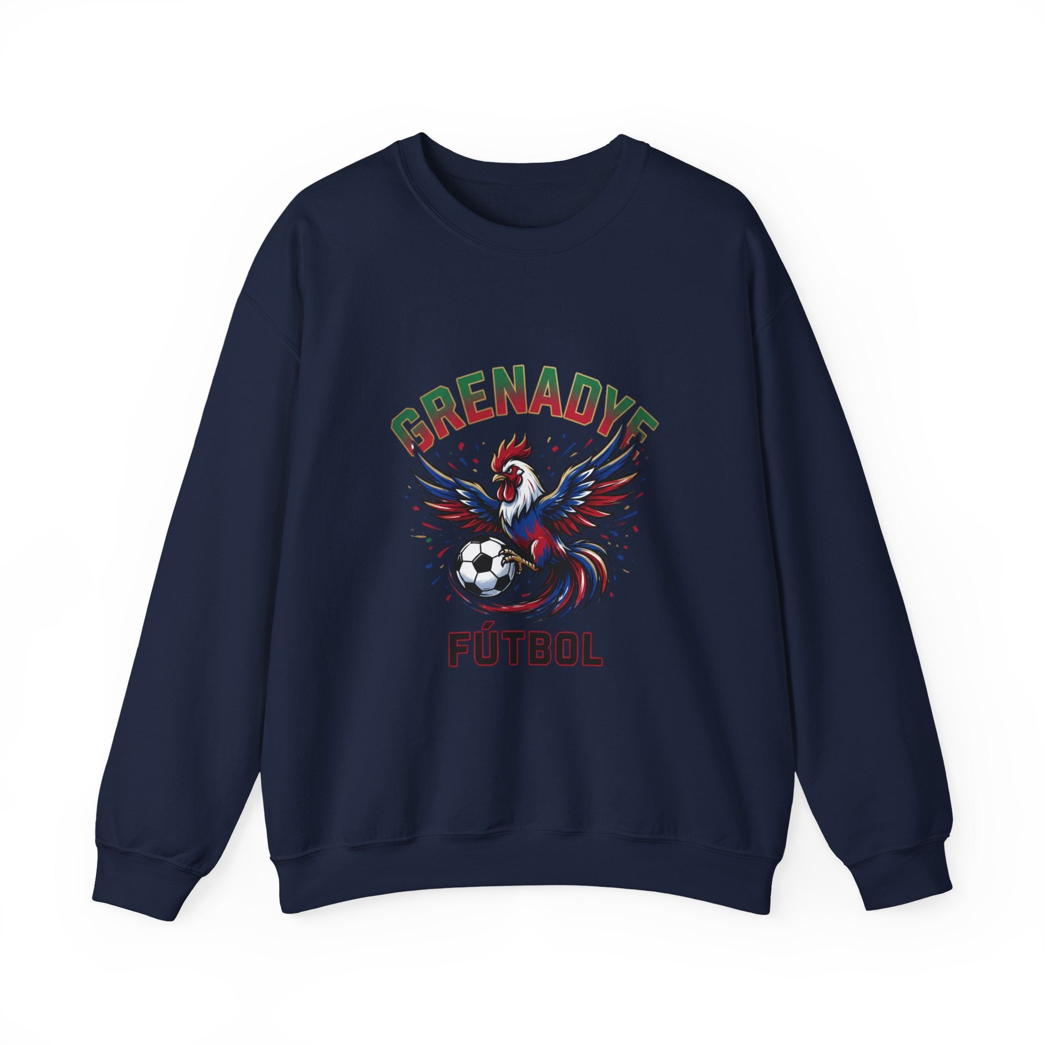 Grenadye Fútbol Rooster Crewneck Sweatshirt, Country Pride, Retro Soccer