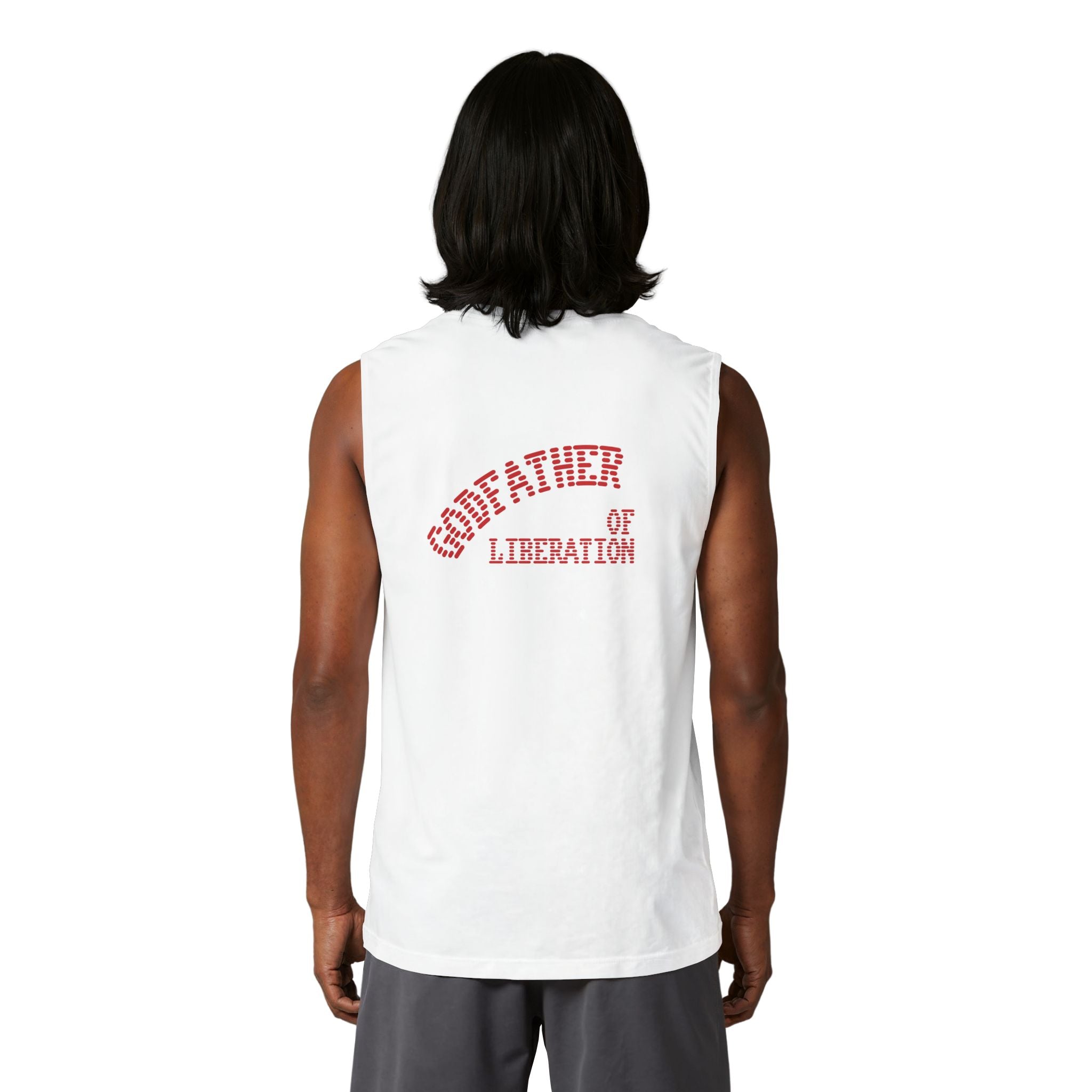Godfather of Liberation Muscle Tank — Vintage Emblem Patriotic Tee