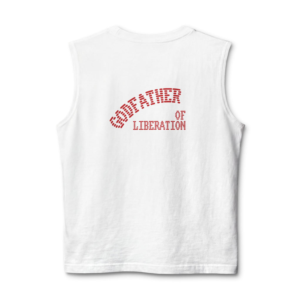 Godfather of Liberation Muscle Tank — Vintage Emblem Patriotic Tee