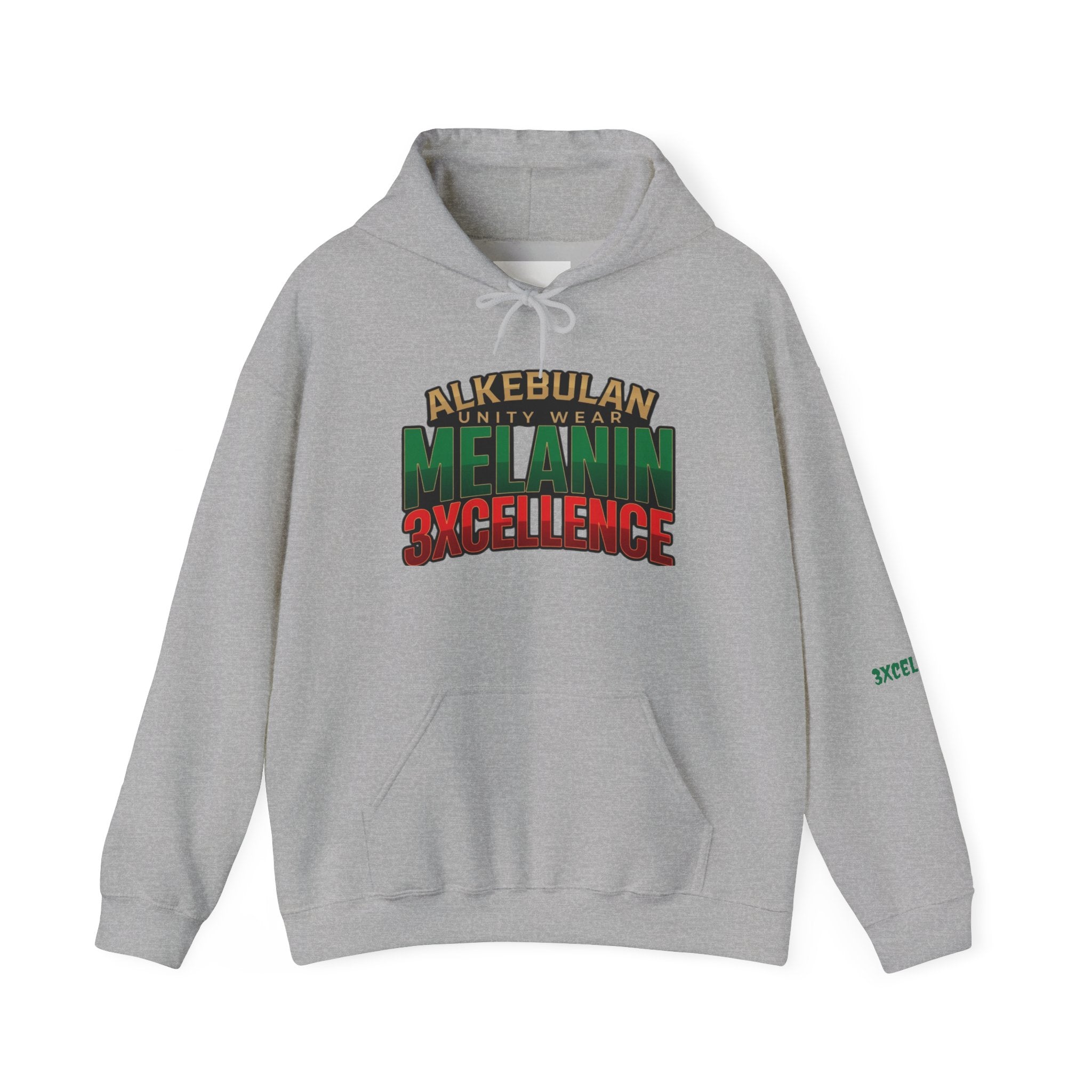 Melanin Excellence Graphic Pullover Hoodie. Unisex Heavy Blend™ Hooded Sweatshirt
