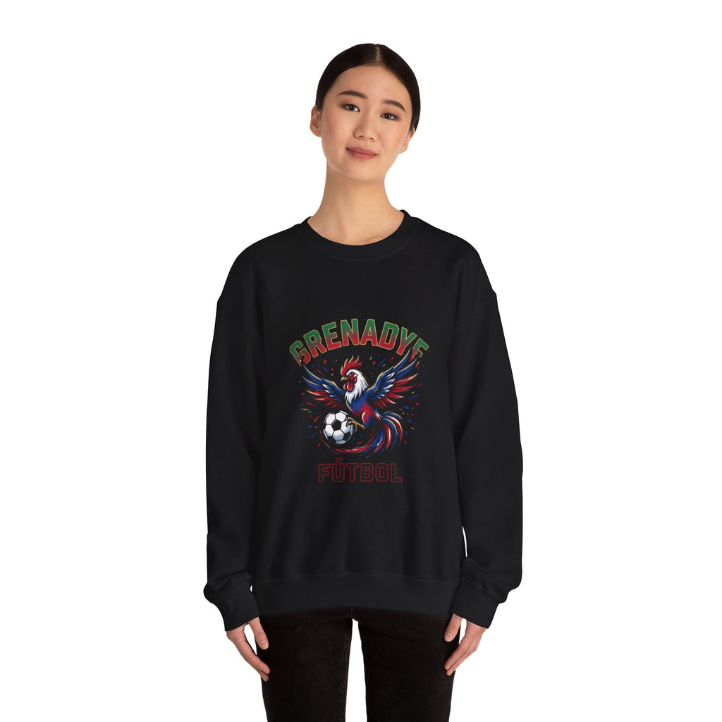 Grenadye Fútbol Rooster Crewneck Sweatshirt, Country Pride, Retro Soccer