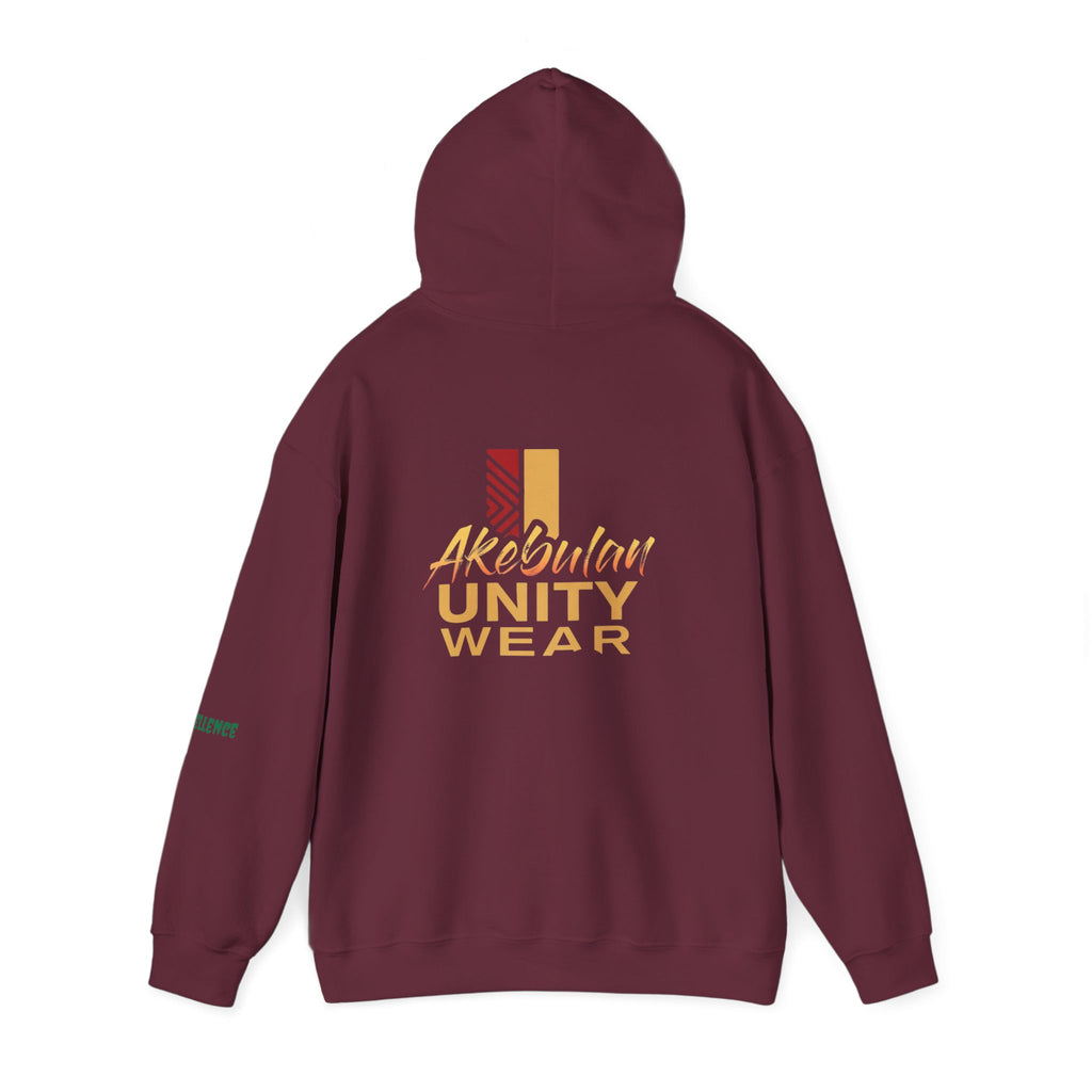 Melanin Excellence Graphic Pullover Hoodie. Unisex Heavy Blend™ Hooded Sweatshirt